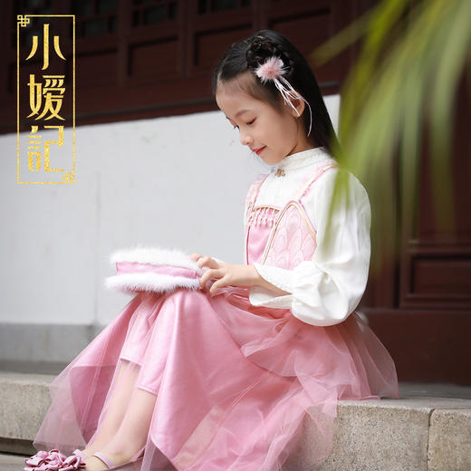 小嫒記国潮中国风新中式高端童装汉服-锦瑟+胧月 商品图3