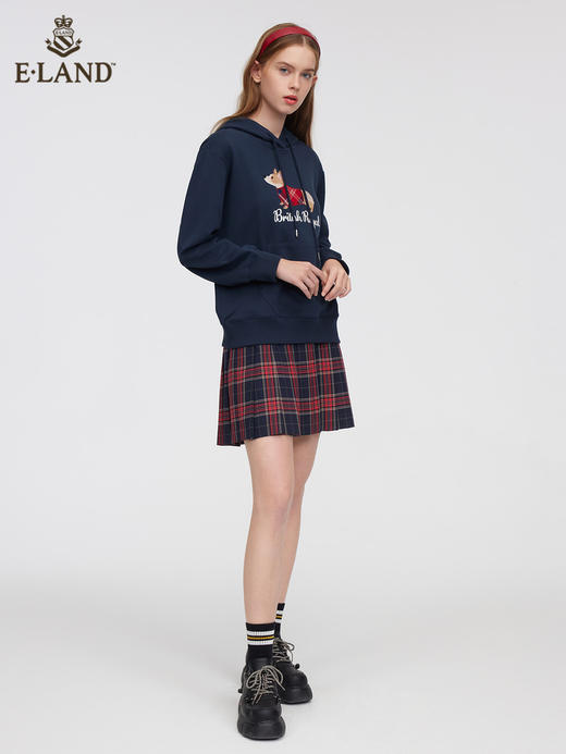 ELAND衣恋宽松甜美柯基帽衫EEMTC11H2C 商品图1