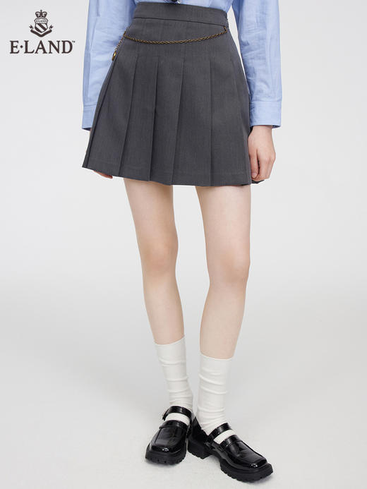 ELAND衣恋女团JK高腰短裙EEWHC11H4C 商品图0