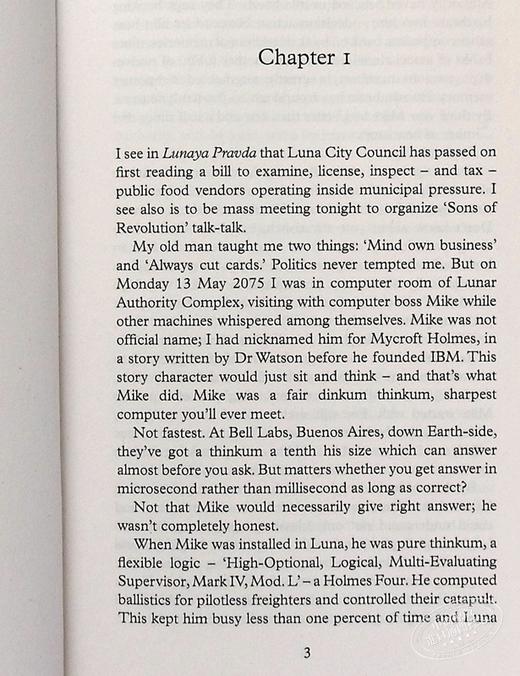 罗伯特·海因莱因:严厉的月亮 英文原版 The Moon 雨果奖 商品图4