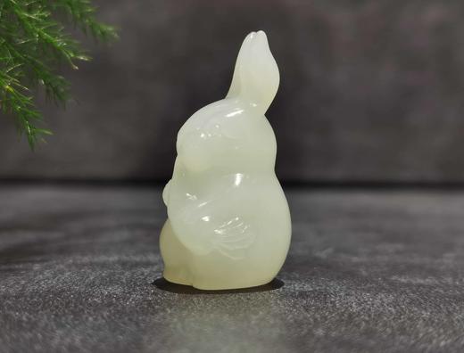 【御珠宫坊】羊脂白玉兔挂件 商品图1