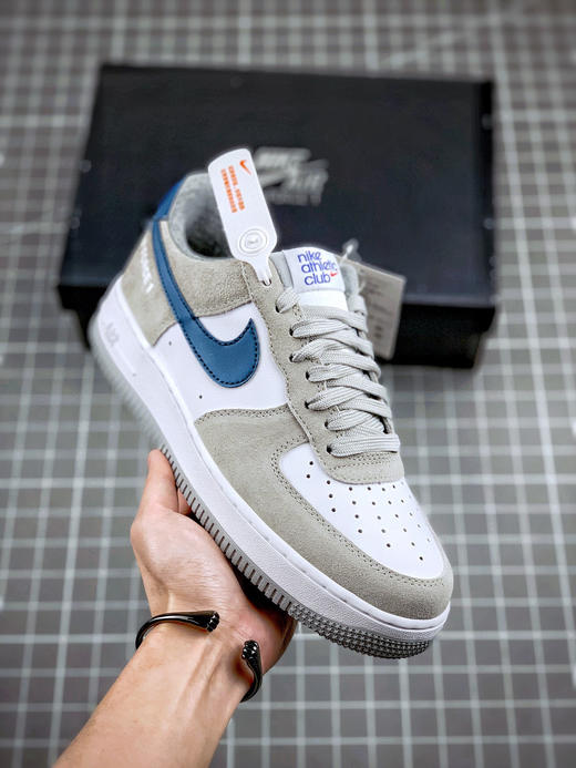 Air Force 1 Low 灰白蓝钩 商品图0