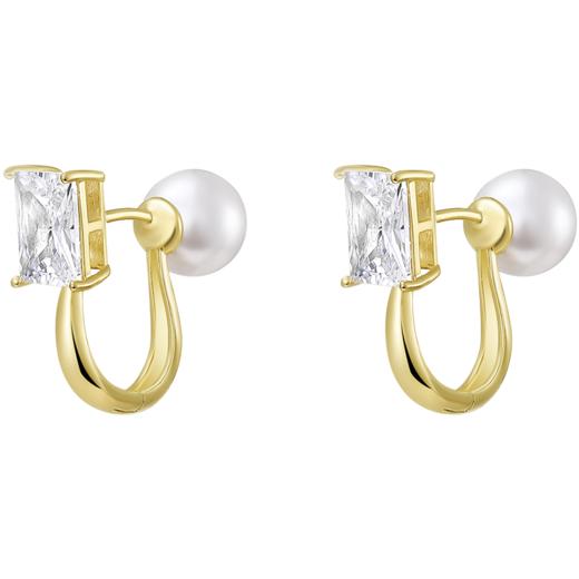 ZEGL复古人造珍珠耳环女轻奢高级感法式气质耳钉ins风秋冬耳饰品 商品图7