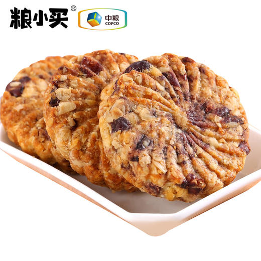 【D】中粮粮小买轻食时光饼干礼盒1016g 红豆薏米燕麦饼208g*2包+原味燕麦梳打饼干300g*2包 商品图3