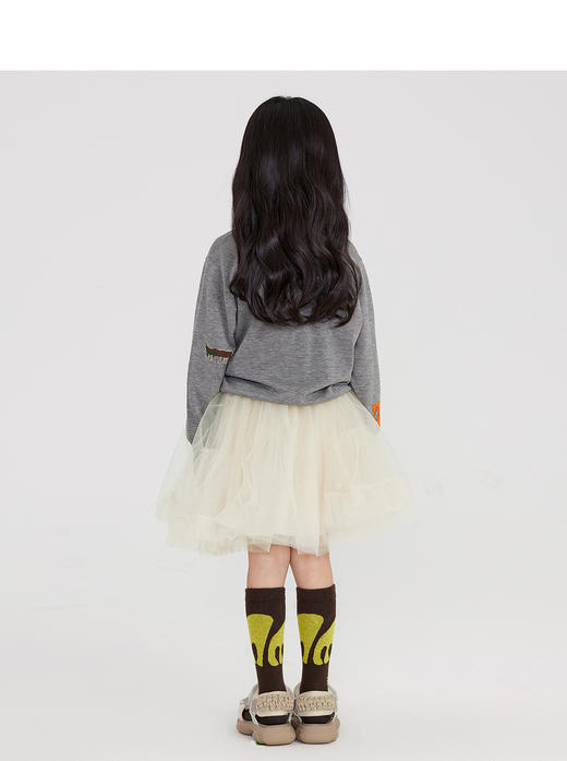 江南布衣童装22春装新款男女童宽松开襟毛衫1MB390160 商品图2