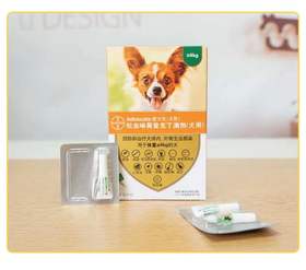 爱沃克体内外一体驱虫 滴剂一盒/3支