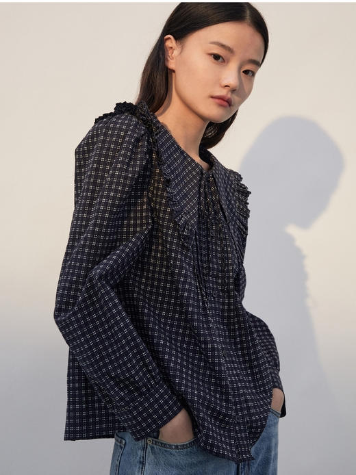 TeenieWeenie小熊木耳边衬衫TTYA221105T 商品图4