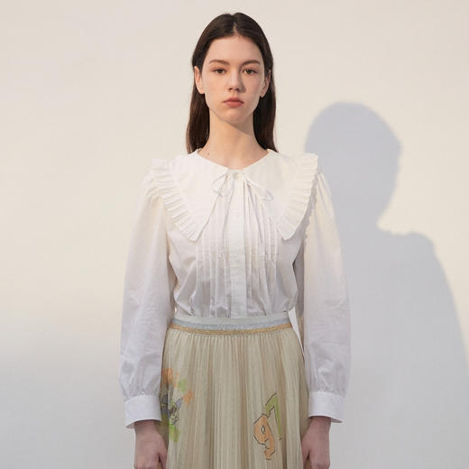 TeenieWeenie小熊木耳边衬衫TTYA221105T 商品图1