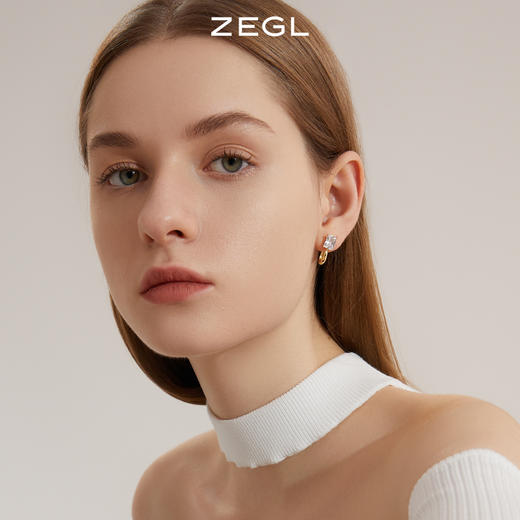 ZEGL复古人造珍珠耳环女轻奢高级感法式气质耳钉ins风秋冬耳饰品 商品图3
