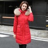 QBNSF2698 白鸭绒羽绒服女中长款新款冬季韩版时尚大毛领宽松派克服外套 商品缩略图6