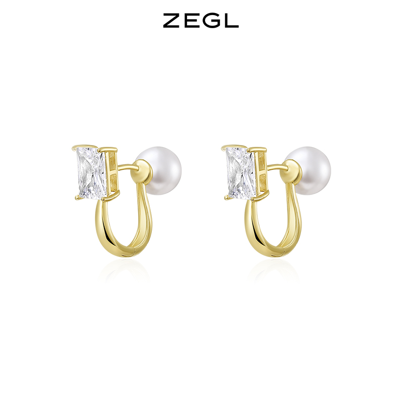 ZEGL复古人造珍珠耳环女轻奢高级感法式气质耳钉ins风秋冬耳饰品