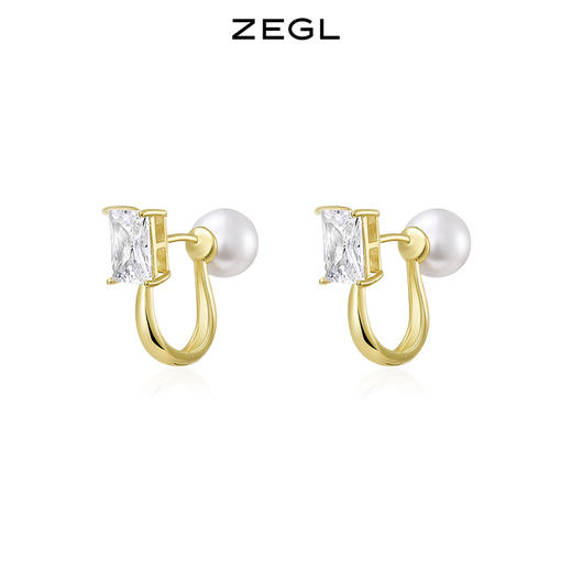ZEGL复古人造珍珠耳环女轻奢高级感法式气质耳钉ins风秋冬耳饰品 商品图0