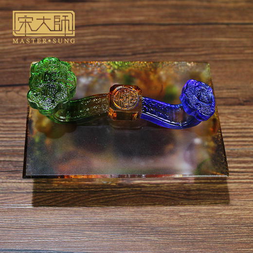 宋韶光大师吉祥物 精品如意 古法琉璃摆件礼品 商品图4