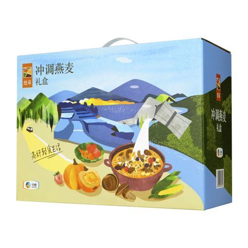 【D】中粮悠采即食燕麦礼盒五谷果蔬即食免煮燕麦组合1920g 商品图6