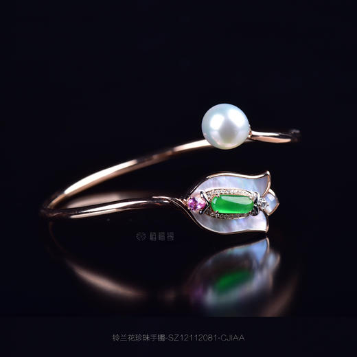 【幸福归来】铃兰花珍珠手镯-SZ12112081 商品图3