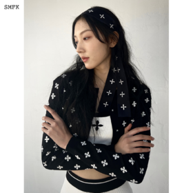 预售|SMFK Compass 十字花丝带 午夜黑 ASS01B3 .潮快闪[福利品]