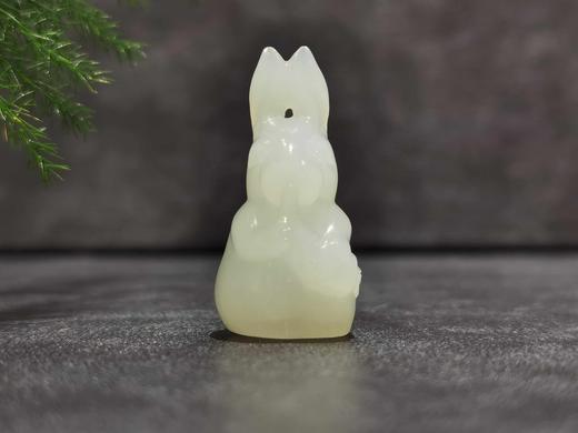 【御珠宫坊】羊脂白玉兔挂件 商品图0