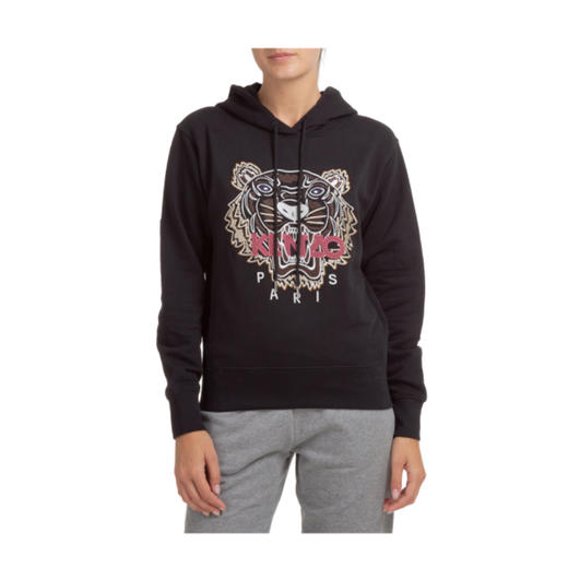 KENZO 高田贤三 经典大虎头 女士卫衣 黑色 FB62 SW871 4XA 99 商品图2