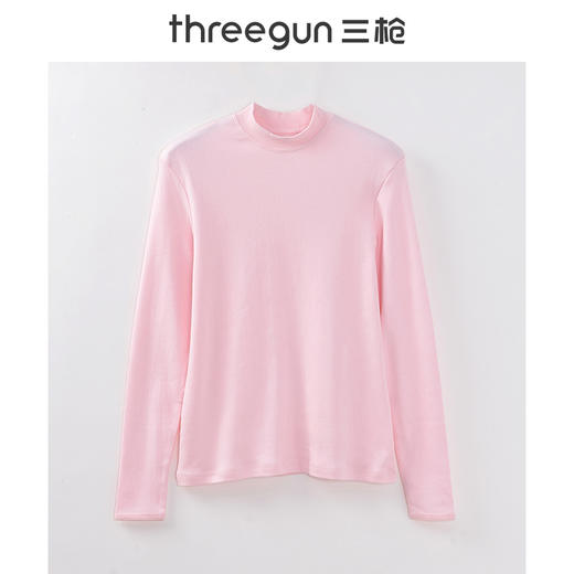Threegun三枪 【舒肤厚棉】半高领女士保暖内衣套装-22742D021 商品图4