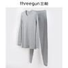 Threegun三枪 【舒肤厚棉】圆领男士保暖内衣套装-23795D1W1 商品缩略图2