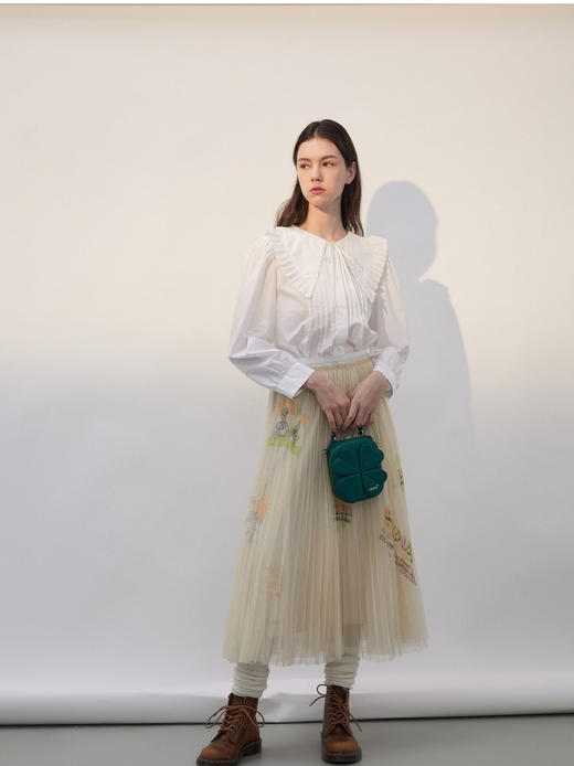 TeenieWeenie小熊木耳边衬衫TTYA221105T 商品图3