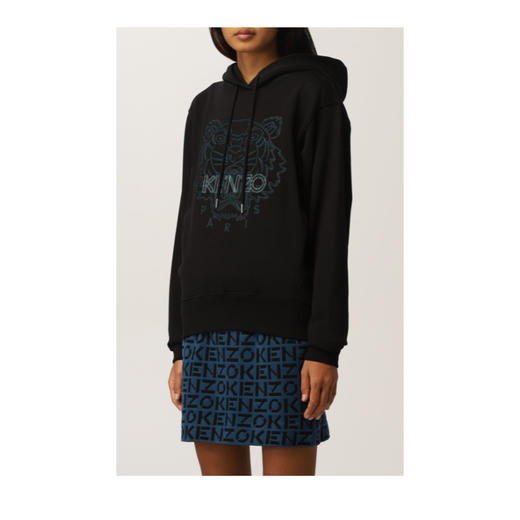 KENZO 高田贤三 经典大虎头 女士卫衣 黑色 FB62 SW871 4MX 99 商品图3