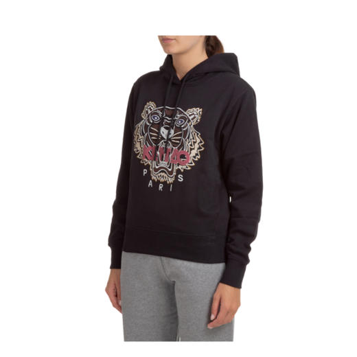 KENZO 高田贤三 经典大虎头 女士卫衣 黑色 FB62 SW871 4XA 99 商品图1