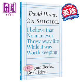 预售 【中商原版】大卫 休谟 On Suicide David Hume Penguin Great Ideas 英文原版 企鹅