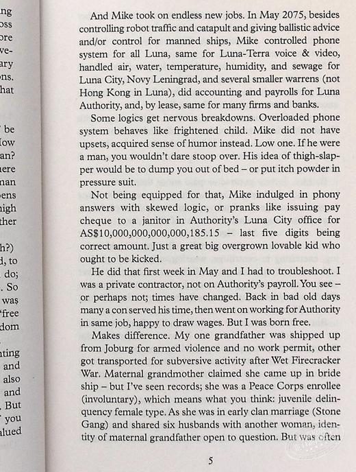 罗伯特·海因莱因:严厉的月亮 英文原版 The Moon 雨果奖 商品图5