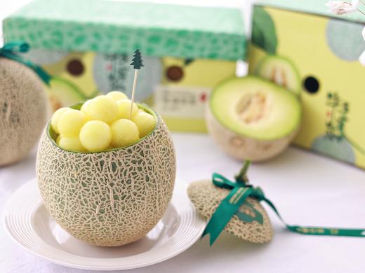 日本品种 牛三蜜瓜 玫珑瓜2-4只原箱装网纹甜瓜蜜瓜日本静冈哈密瓜 商品图3