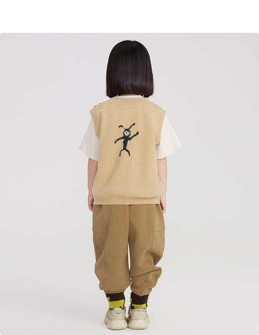 江南布衣童装22春装新款男女童宽松毛衫背心1MB300180 商品图8