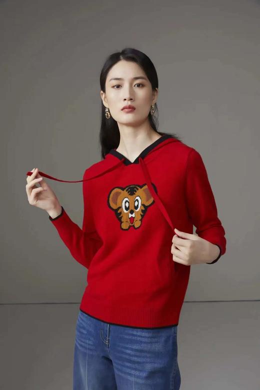 皮皮狗女式提花帽子衫8245210718 商品图1