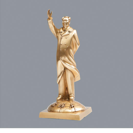 宇达青铜摆件《敬爱的毛泽东主席》艺术装饰摆件 商品图0