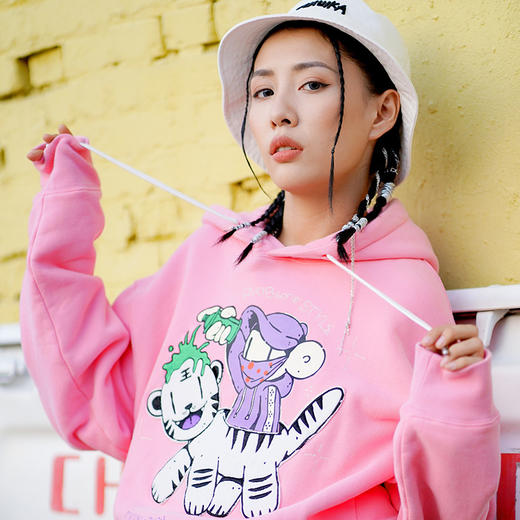 MISHKA印花套头卫衣M21100490M 商品图4