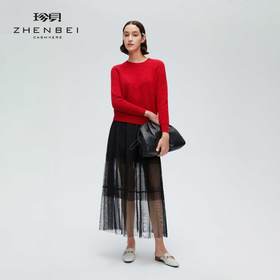 珍贝元宝针夹丝亮片女衫55237