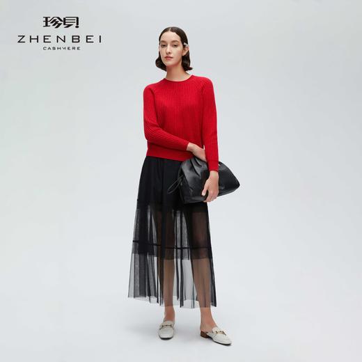 珍贝元宝针夹丝亮片女衫55237 商品图0