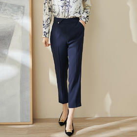 米思阳直筒西装裤女垂感2025年流行裤子通勤OL商场休闲裤2397