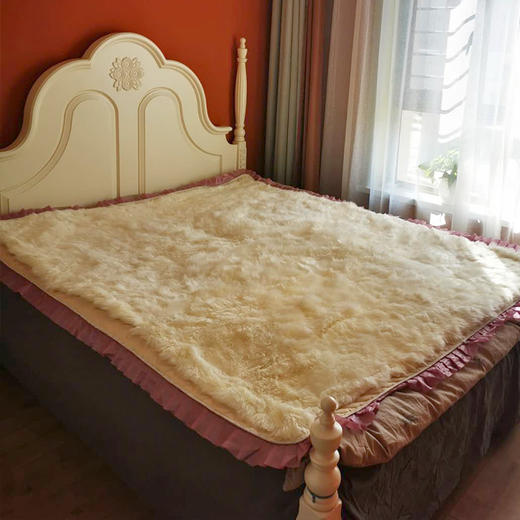 新疆小尾寒羊 羊毛/羊皮毯/羊皮褥/皮毛一体纯手工 商品图3