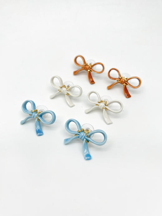 北京仓丨ANDRES GALLARDO-Bow-蝴蝶结 耳钉［西班牙设计师］ 商品图0