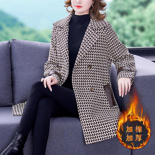 AHM-yxfs9798千鸟格毛呢外套女 商品图0