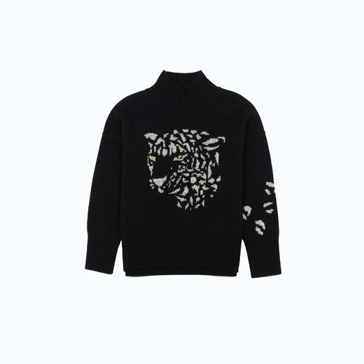 珍贝高领烫饰提花女衫H61060 商品图5