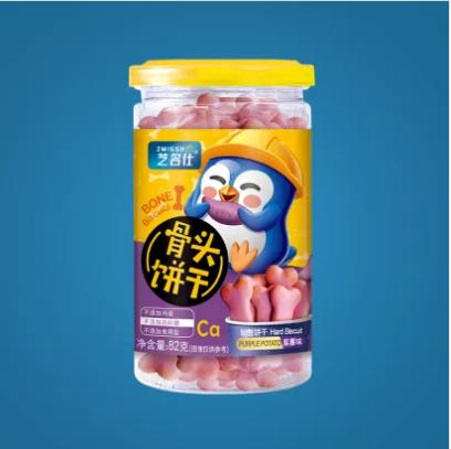 （12月新货）芝名仕无糖无盐骨头饼干82g 商品图2