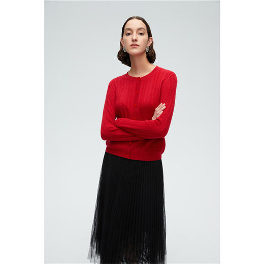 珍贝圆领夹丝女衫55250 商品图1