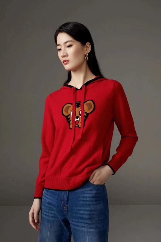 皮皮狗女式提花帽子衫8245210718 商品图3