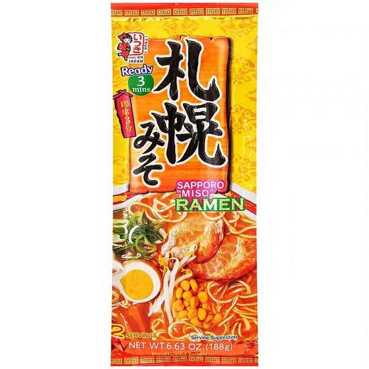 五木牌 札幌味噌味 拉面 186g/袋 商品图0