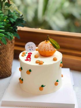 四寸大吉大利奶油蛋糕 下单前请仔细阅读商品详情