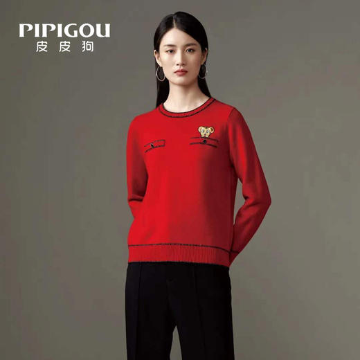 皮皮狗女式圆领锦标套衫8245210818 商品图0