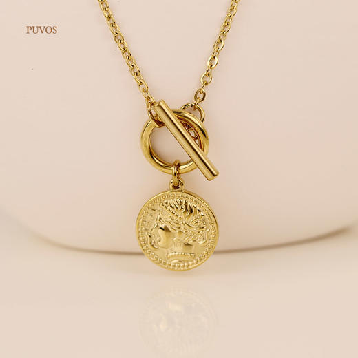 预售|PUVOS普沃斯 欧美复古罗马人像项链 .潮快闪[福利品] 商品图2