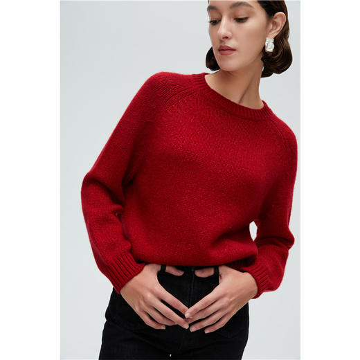 珍贝圆领夹丝女衫H61066 商品图2