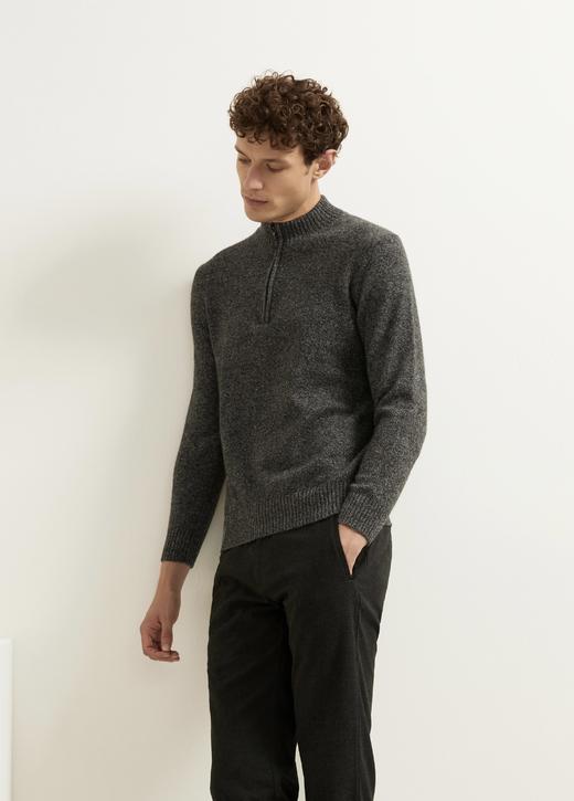 珍贝半高领男拉链衫11586 商品图3